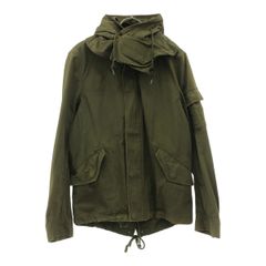 JOURNAL STANDARD ジャーナルスタンダード フーディー ミリタリージャケット S カーキ モッズジャケット メンズ 古着