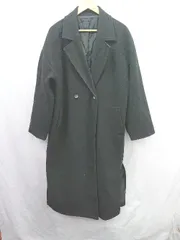 ◇ ⊇ classicalelf クラシカルエルフ 長袖 チェスターコート サイズXL ブラック レディース E  【1506190008042】