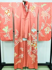 ◇KWF023 振袖 正絹 古着 結婚式 卒業式 成人式 初詣