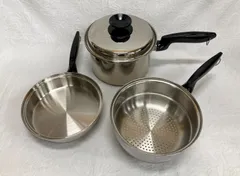 ロイヤルクイーン 新型 新品 Lセット 6QT 大フライパン 片手ハンドル付き@ ロイヤルクイーン 新型 新品 Lセット 6QT 大フライパン 片手
