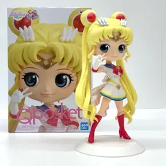 【物流センター】 中古 BANPRESTO | バンプレスト フィギュア 劇場版美少女戦士セーラームーンEternal スーパーセーラームーン B  衣装淡 Q posket 2020年製 82393 【723】