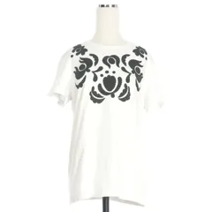 トリココムデギャルソン tricot COMME des GARCONS フラワー プリント Tシャツカットソー 半袖 M ホワイト 白 TM-T014のサムネイル