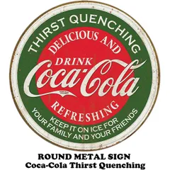 年代物　貴重　コカ・コーラ　丸　看板　大缶　約30センチ 年代物 貴重 コカ・コーラ 丸 看板 大缶 約30センチ 年代物 貴重