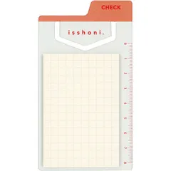 （まとめ買い）ダイゴー isshoni. インデックス付ふせん ミニ 方眼 レッド S2434 【×5セット】