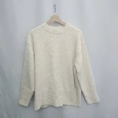 ◇ ⊇ LOWRYS FARM ローリーズファーム ラメ 長袖 ニット サイズF オフホワイト レディース E  【1502200009085】