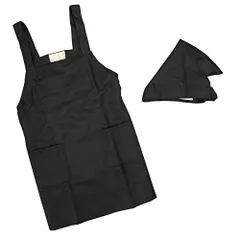 エプロン 子供用 キッズ 無地 学校 給食 三角巾付き エプロン2点セット