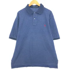 古着 ラルフローレン Ralph Lauren POLO RALPH LAUREN 半袖 ボーダー ポロシャツ メンズXL相当/eaa560901
