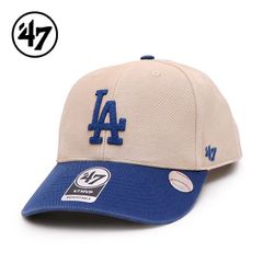 ’47【フォーティーセブン】Dodgers Fairfield ’47 MVP Sandstone×Royal キャップ ロサンゼルス・ドジャース ロゴ 帽子 スナップバック
