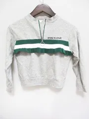 JENNI Love トレーナー ハーフジップ 長袖 キッズ グレー 130