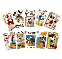 USA直輸入品 ディズニーキャラクタータトゥーステッカー10枚SET【送料無料】