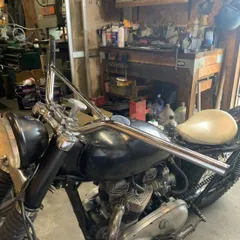 トライアンフ　ミリバー　ハンドル　 BSA　 ノートン　ＴＲ6　Ｔ120　ビンテージ　ダート　モトクロス カスタム(WW84250)のサムネイル