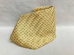 【売り切りセール】Dunhill ダンヒル ネクタイ 総柄 イエロー系 シルク100% メンズ ブランド小物