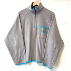 80s！90s！ヴィンテージ！(^w^)b Champion products usa チャンピオンプロダクツ ハーフジップ フリース ジャケット スポーティ アウトドア 防寒 暖か 秋冬 トップス  グレー 灰色 メンズ 男性 サイズ L