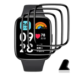 Xiaomi Watch Watch Watch 3 3 Active Active Active 液晶保護フィルム 3 キズ防止 Xiaomi 対応 耐衝撃 対応 飛散防止 対応 全面保護 3D曲面カバー 保護フィルム 3D Redmi Touch対応 Re