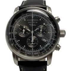 ツェッペリン クロノグラフ 黒文字盤100周年記念モデル 7676-2
