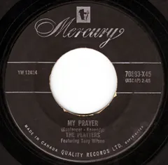 加7” The Platters My Prayer / Heaven On Earth YB12624 Mercury /00080