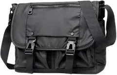 Ｔｈａｉ　Ｓａｗａｄｅｅ メンズ レディース ショルダーバッグ 旅行 自転車鞄 かばん 上質 男女兼用 大容量 おしゃれ 多機能( ブラック)