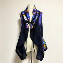 美品　EIKO KONDO　エイココンドウ フリル パッチワーク ロングジレ 2025年最新】エイココンドウ ジレの人気アイテム - メルカリ