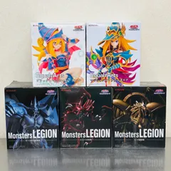 遊戯王 モンスターレギオン Equal Arts オシリス ラー オベリクス ブラック・マジシャン・ガール マジシャンズ・ヴァルキリア 5体 フィギュア まとめ セット / KONAMI