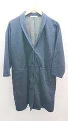 ◇ PAR ICI パーリッシィ シンプル ロング丈 薄手 カジュアル 長袖 ジャケット サイズF ネイビー レディース E  【1304210009495】