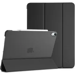 【在庫セール】iPad Air 13インチ ケース M3 2025 (A3269 A3271) / ProCase M2 2024 (A2898 A2899 A2900) スリム 耐衝撃 三つ折り スタンド スマートカバー - ブラック