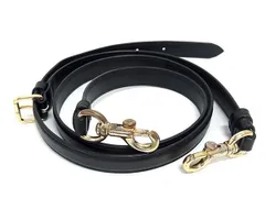 COACH コーチ レザー バッグ用 ショルダーストラップ 肩掛け 斜め掛け レディース ブラック系 AY2353