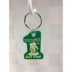 ラットフィンク Rat Fink ナンバーワンキーリング (グリーン)車　バイク　キーホルダー キーリング キーチェーン  ストラップのサムネイル