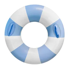 【在庫処分】夏休み かわいい 水遊び用 スイミング フロート O型 取って付き 子供用 浮輪 直径90/120cm（ストライプ柄） 大人用 うきわ 浮き輪 Ninonly