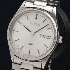 新品電池】セイコー スピリット 7N48 黒文字盤 34mm 稼働 美品 QZ