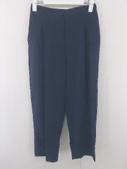 ◇ ROPE PICNIC ロペピクニック バックゴム タック パンツ サイズ36 ネイビー レディース E  【1304120006751】