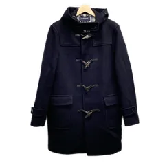 未使用級　ニューヨーカー　近年モデル　ダッフルコート　ヘリンボーン　ブルー　牛革 未使用級 ニューヨーカー 近年モデル ダッフルコート ヘリンボーン