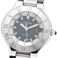 カルティエ CARTIER W10147U2 マスト21 オートスカフ デイト カルティエ CARTIER W10147U2 マスト21 オートスカフ デイト