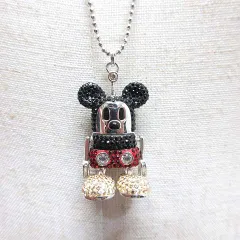 【美品】スワロフスキー ミッキー ロボット ペンダント ネックレス スワロフスキー SWAROVSKI ロボット ミッキーマウス ペンダント