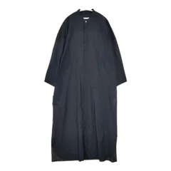 GALERIE VIE インドコットン バンドカラーシャツワンピース 定価33000円 ワンピース ネイビー レディース ギャルリーヴィー【中古】5-0824M∞