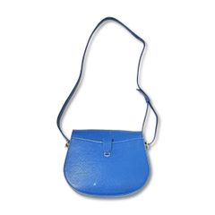 Cartier カルティエ マストライン レザー  ショルダーバッグ ブルー