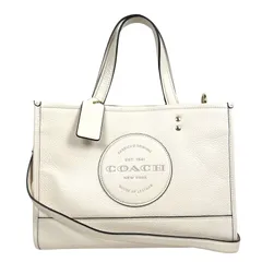【COACH】 コーチ デンプシー キャリーオール ウィズ パッチ ショルダーバッグ ハンドバッグ 3WAYバッグ C2004 アイボリー レディース【中古品】 USED-AB 【9304】