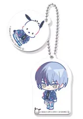 【中古】キーホルダー 青柳冬弥×ポチャッコ 「プロジェクトセカイ カラフルステージ! feat.初音ミク×サンリオキャラクターズ カプセルミニキャラWキーチェーンコレクション Vol.1」