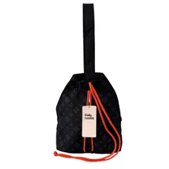 未使用　russet デイリー ラシット 2wayバック 紺 モノグラム バケット ショルダーバッグ ハンドバッグ 肩掛け 総柄 ナイロン