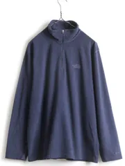 ノースフェイス フリース Tシャツ プルオーバー L アウトドア 薄手 ネイビー