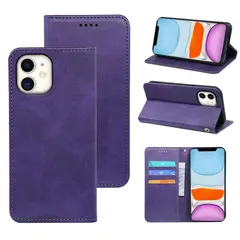 11 ケース 手帳型 iPhone11 手帳型ケース iPhone スマホケース カバー 手帳型 PUレザー カード収納 財布型 耐衝撃 適用 ケース マグネット スタンド機能付き 5色(いphone11 ケース 手帳型) (深い紫)