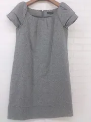 ◇ CROLLA クローラ ウール混 タック 半袖 ミニ ワンピース サイズ38 ライトグレー レディース P  【中古】 【1210180006382】のサムネイル