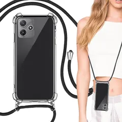 Xiaomi Redmi 12 5G ケース クリア 透明 カバー XIG03 ショルダー 掛縄け ストラップ付き 斜めがけ 携帯ケース 適用 Redmi12 レッドミ12 A401XM スマホケース case Heofuixt ソフト tpu バンパーケ 0