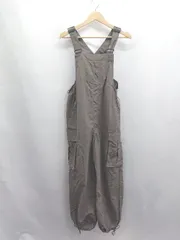 ◇ Θ w closet ダブルクローゼット 肩ひも調節可能 オーバーオール サロペット サイズF カーキ レディース E  【1504240005645】のサムネイル