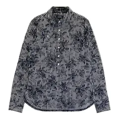 サイズ：0 PEARLY GATES パーリーゲイツ 2022年モデル 長袖ポロシャツ ストライプ 総柄 ネイビー系 [240101254762]# ゴルフウェア レディース ストスト