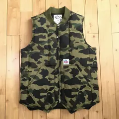 大人気☆アベイシングエイプ ダウンベスト レア品 総ロゴ いろんな