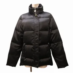 コーチ　ロングダウン　ベルト付き　黒　シグネチャー　M相当　レディース コーチロングダウンベルト付き黒シグネチャーM相当レディース