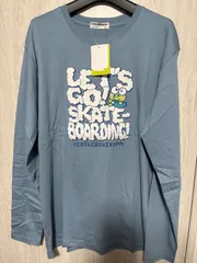 【新品タグ付き】サンリオ けろけろけろっぴ 長袖Tシャツ ブルーグレー LLサイズ スケボー柄①のサムネイル