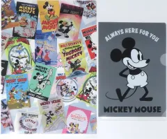 【中古】クリアファイル ミッキーマウス(歴代/グレー) ＜Mickey＞ Memorial クリアファイルセット 「一番くじ ディズニー ファンタジア 85th Anniversary Memories of＜Mickey＞」 G賞