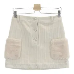 サイズ：M AND PER SE アンパスィ 2023年モデル コーデュロイスカート  ホワイト系 [240101456016] ゴルフウェア レディース ストスト
