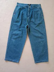 BEAMS HEART ビームス　ベイカーデニムパンツ M